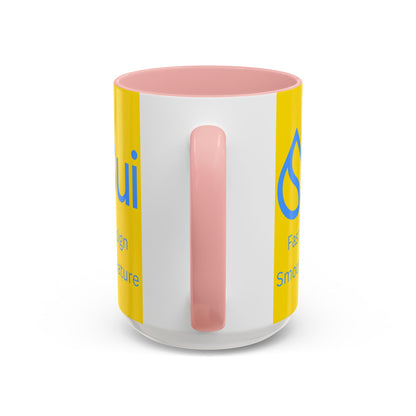 SUI Yellow Accent Mug by cypherpunkgear.com