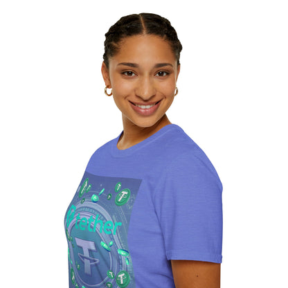 Tether LTcolors Unisex T-Shirt by cypherpunkgear.com