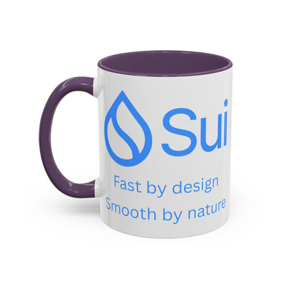 SUI White Accent Mug by cypherpunkgear.com