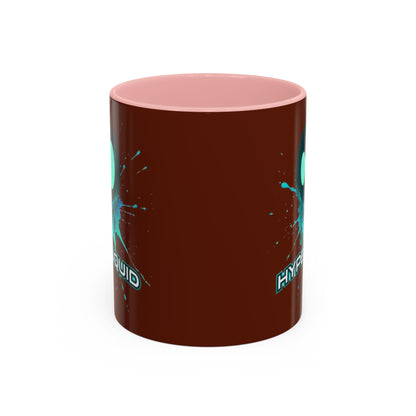 HYPE Drip Brown Accent Mug by cypherpunkgear.com