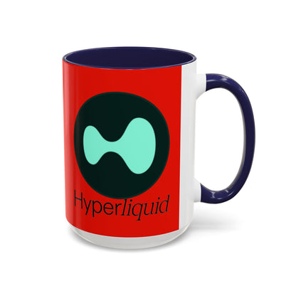 Hyperliquid Black font Red Accent Mug by cypherpunkgear.com