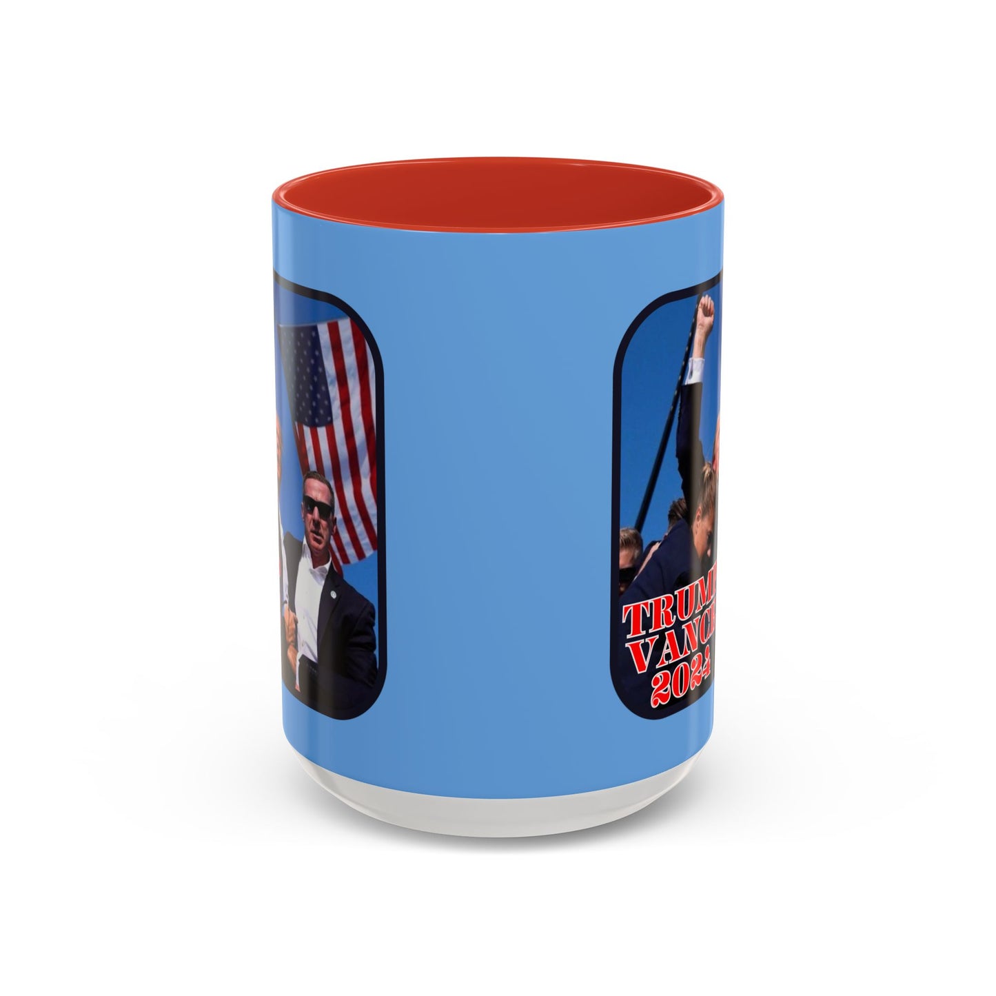 Trump and Vance 2024 Accent Mug by cypherpunkgear