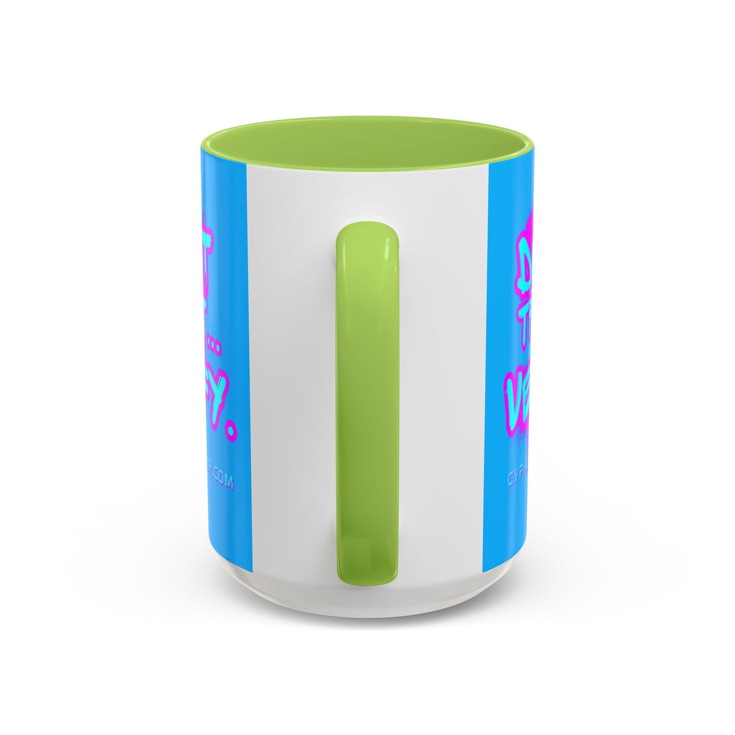 Don't Trust...Verify. Light Blue Accent Mug by cypherpunkgear.com