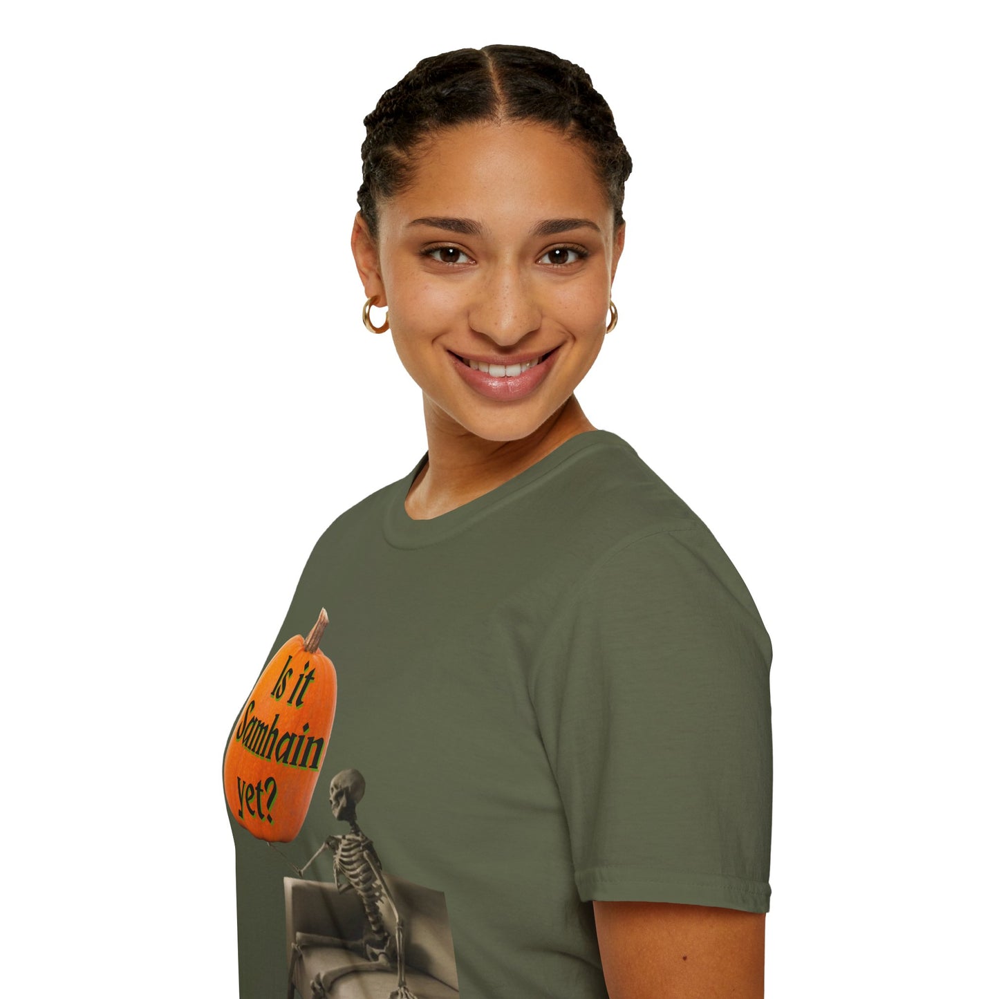 Is it Samhain yet? Skeleton's Pumpkin Dark colors Unisex T-Shirt by CreepyCrafts.boo