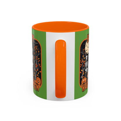Spooktacular Skeletons of Halloween Accent Mug by CreepyCrafts.boo