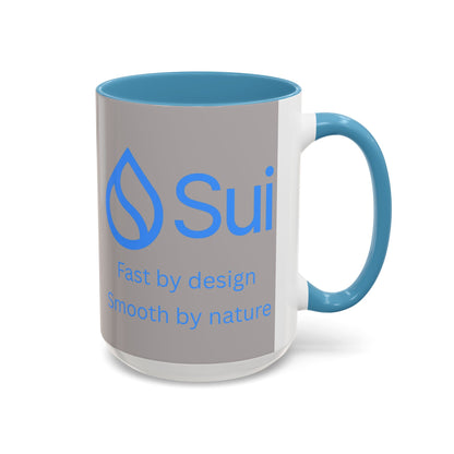 SUI Grey Accent Mug by cypherpunkgear.com