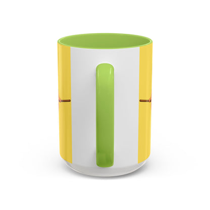 Hazel Hex Yellow Accent Mug by CreepyCrafts.boo