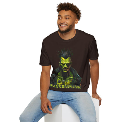 Frankenpunk Dark colors Unisex T-Shirt by CreepyCrafts.boo