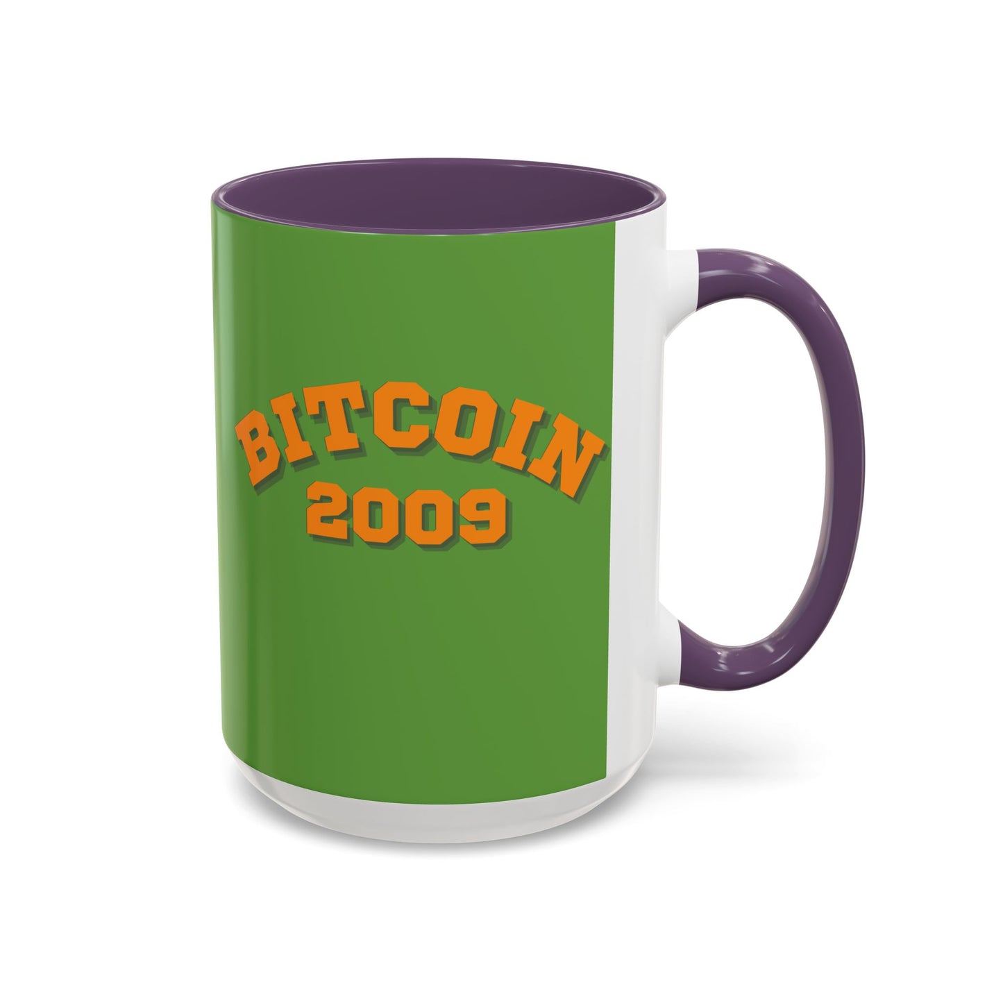 Bitcoin 2009 Green Accent Mug by cypherpunkgear.com