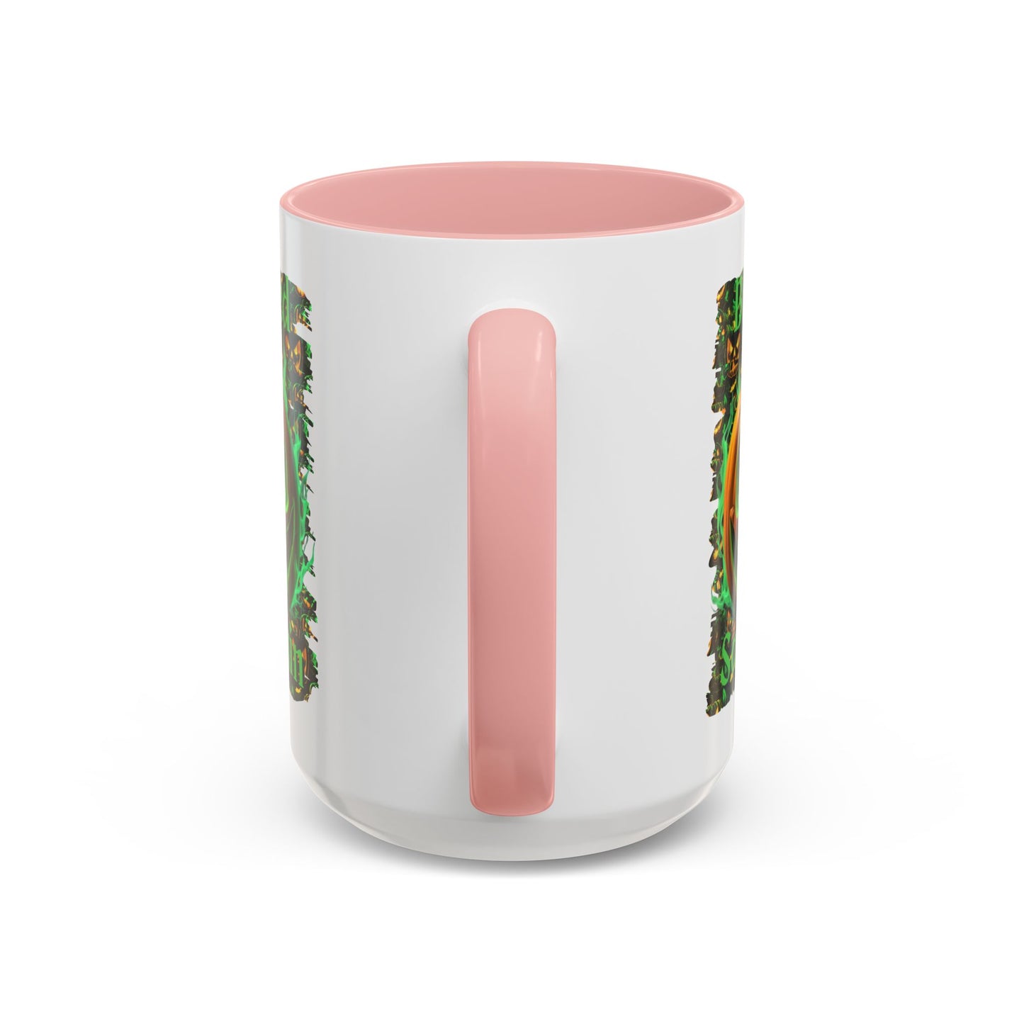 Blessed Samhain Green Jack White Accent Mug by CreepyCrafts.boo