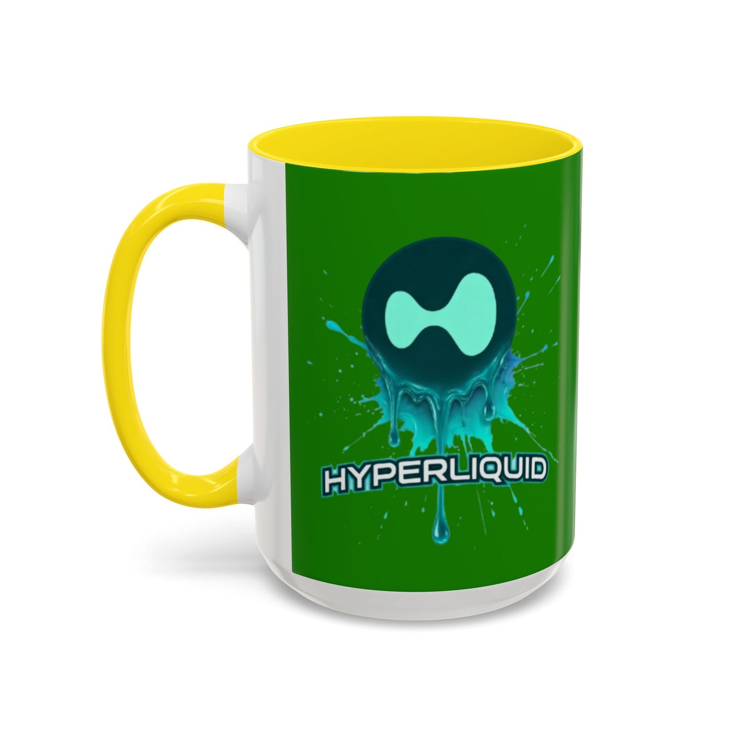 HYPE Drip Green Accent Mug by cypherpunkgear.com