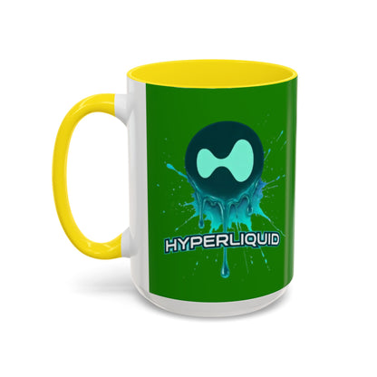 HYPE Drip Green Accent Mug by cypherpunkgear.com