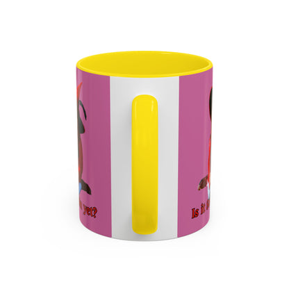 Is it Samhain yet? Pink Accent Mug by CreepyCrafts.boo