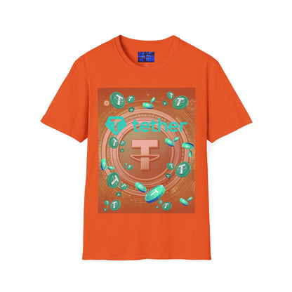 Tether Light colors Unisex T-Shirt by cypherpunkgear.com