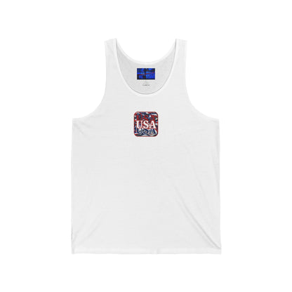 ¡EE.UU! ¡EE.UU! ¡EE.UU! ¡Patriot de 2 caras de cypherpunkgear! Camiseta sin mangas unisex