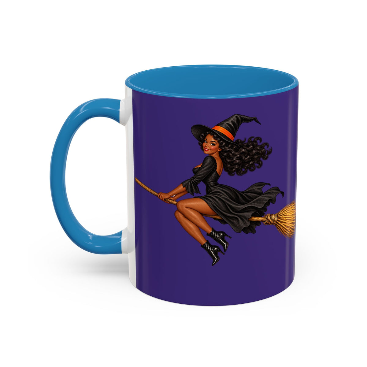 Velvet Vex Purple Accent Mug by CreepyCrafts.boo