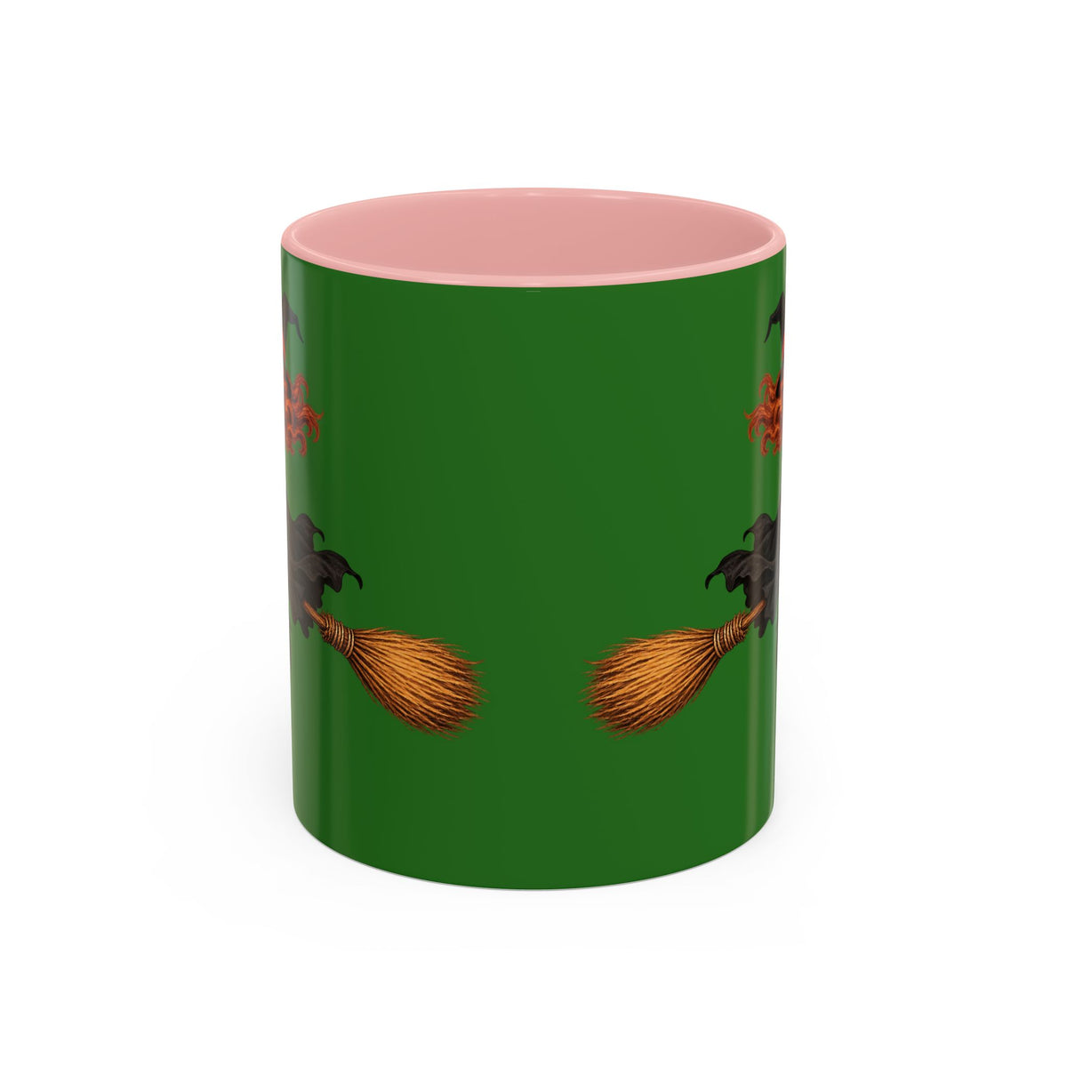 Hazel Hex Green Accent Mug by CreepyCrafts.boo