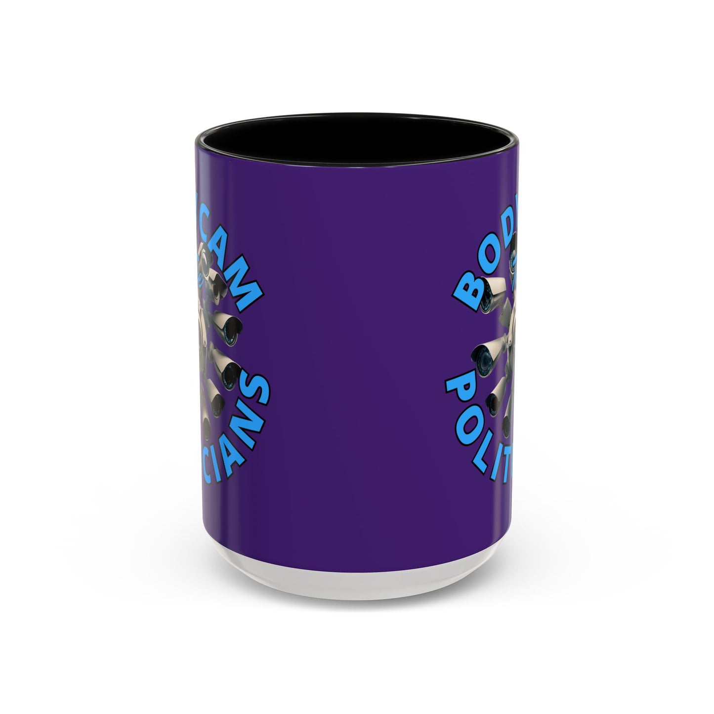 Bodycam the Politicians Cameras Purple Accent Mug by cypherpunkgear.com