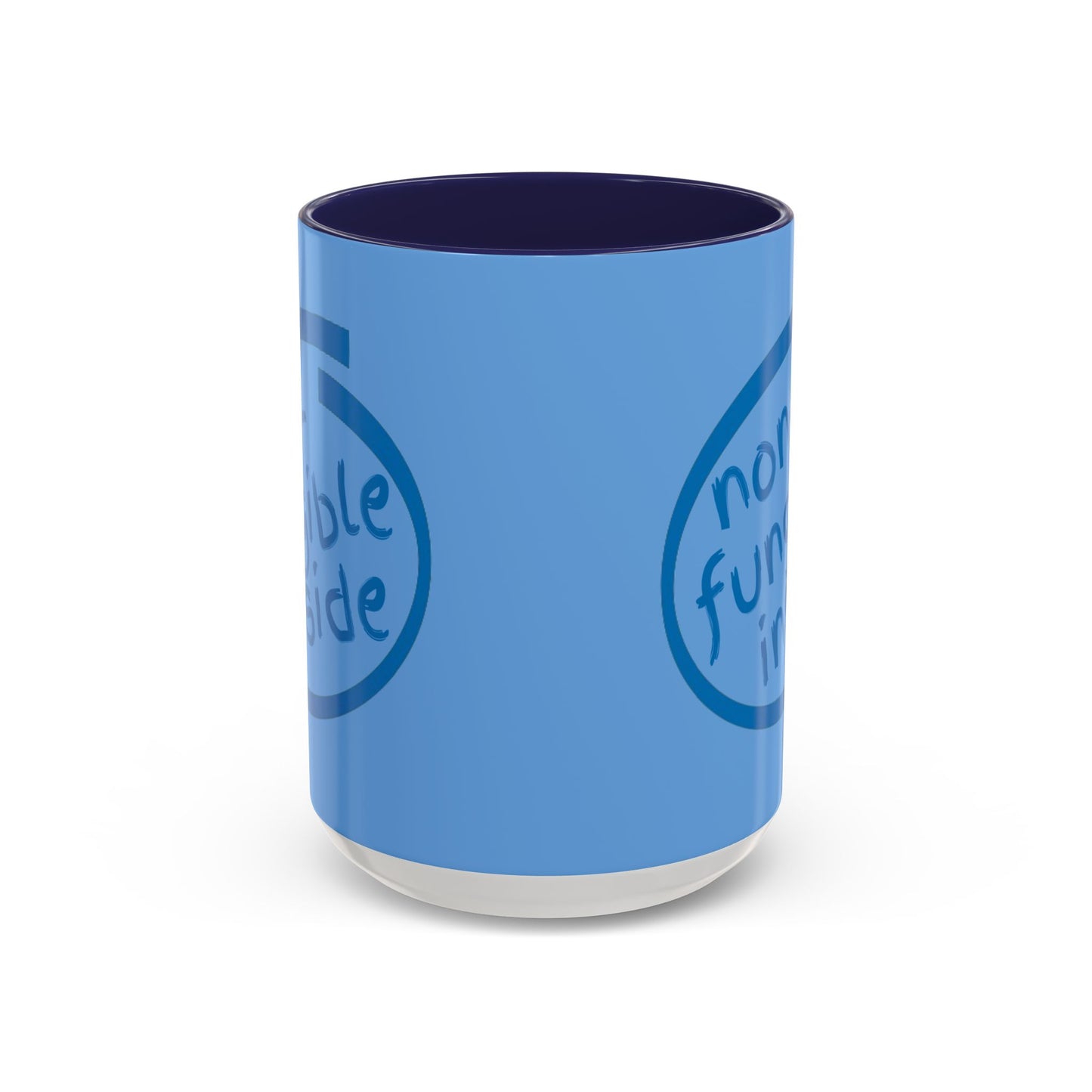 Non-Fungible Inside Light Blue Accent Mug by cypherpunkgear.com