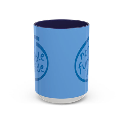 Non-Fungible Inside Light Blue Accent Mug by cypherpunkgear.com