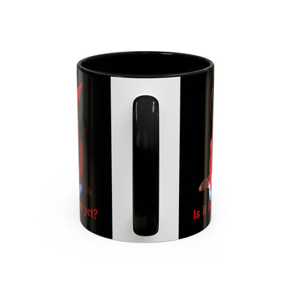 Is it Samhain yet? Black Accent Mug by CreepyCrafts.boo