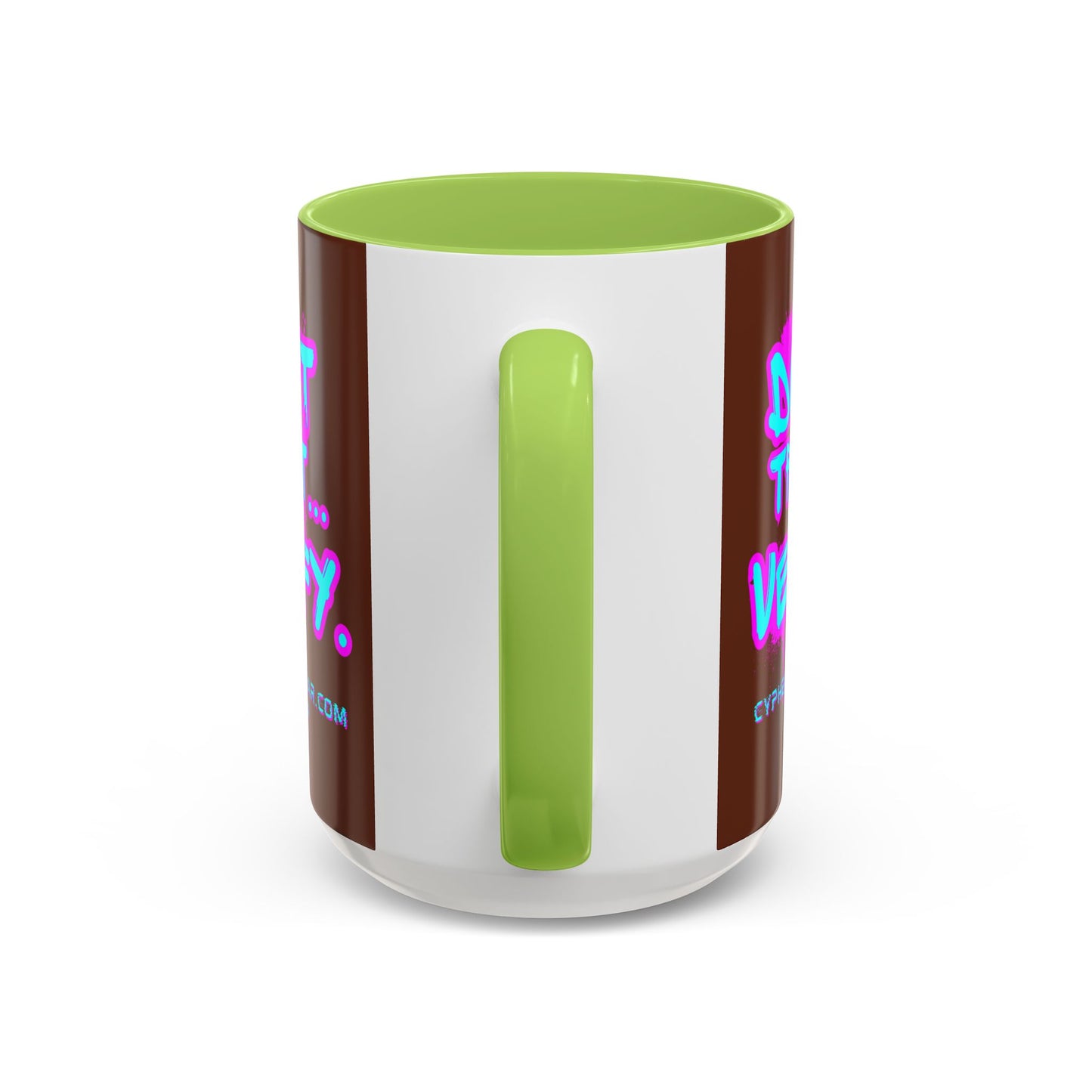 Don't Trust...Verify. Brown Accent Mug by cypherpunkgear.com