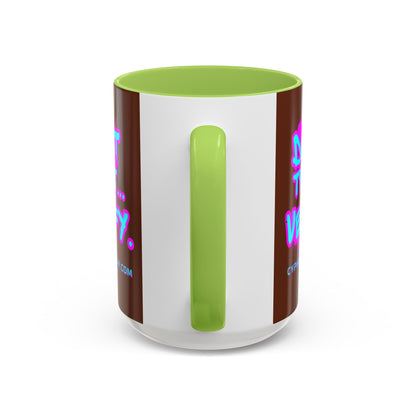 Don't Trust...Verify. Brown Accent Mug by cypherpunkgear.com