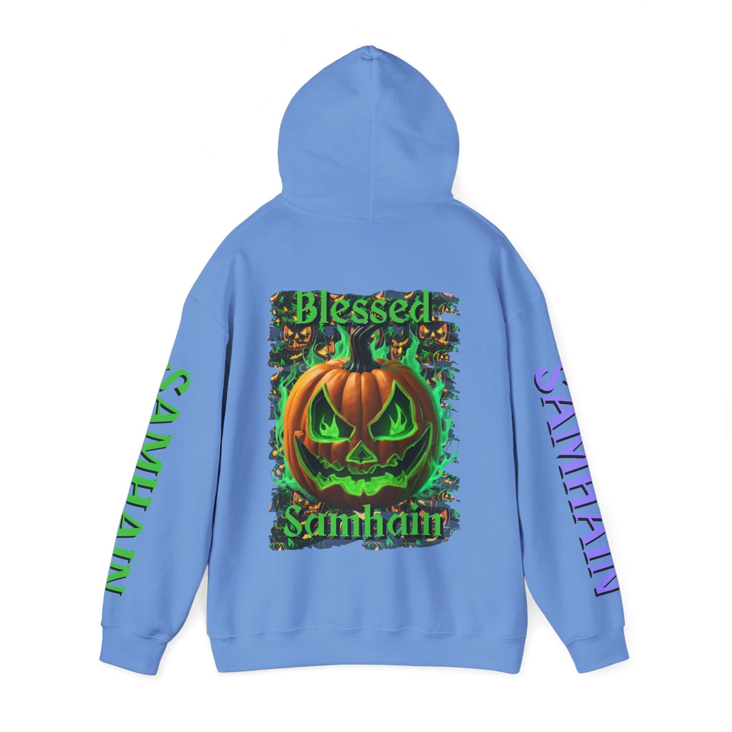 Blessed Samhain Green Jack Hoodie Unisex Hooded Sweatshirt by CreepyCrafts.boo