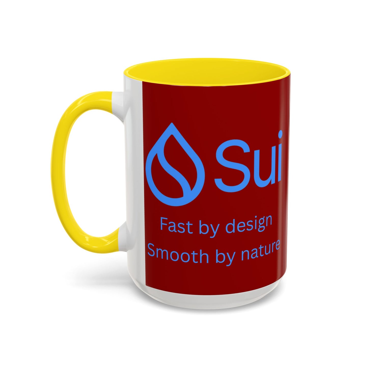 SUI Red Accent Mug by cypherpunkgear.com