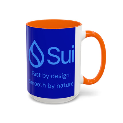 SUI Dark Blue Accent Mug by cypherpunkgear.com