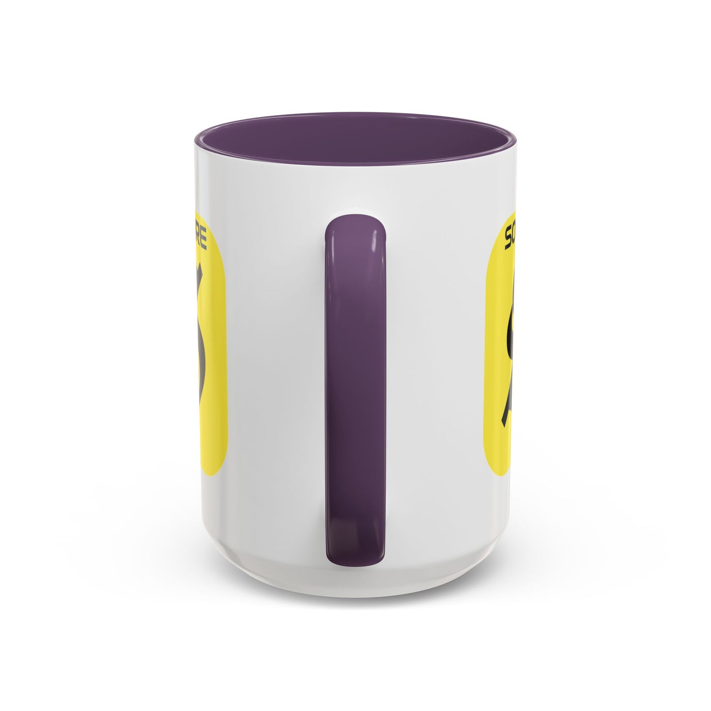 SolflareLogo White Accent Mug by cypherpunkgear.com