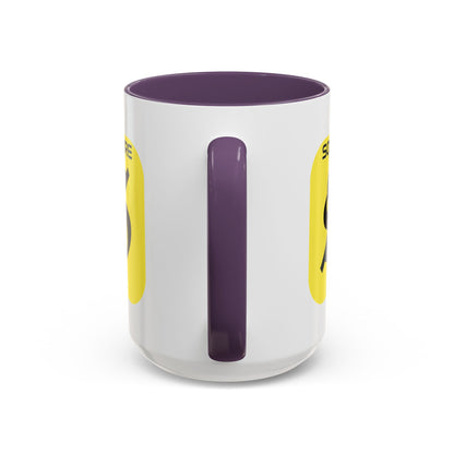 SolflareLogo White Accent Mug by cypherpunkgear.com
