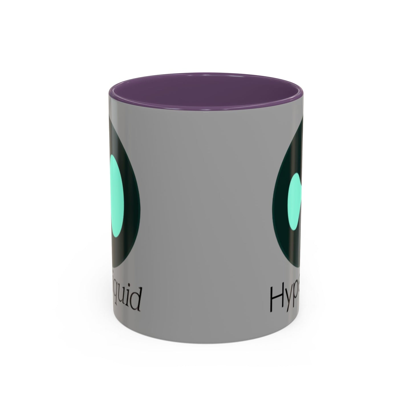 Hyperliquid Black font Grey Accent Mug by cypherpunkgear.com