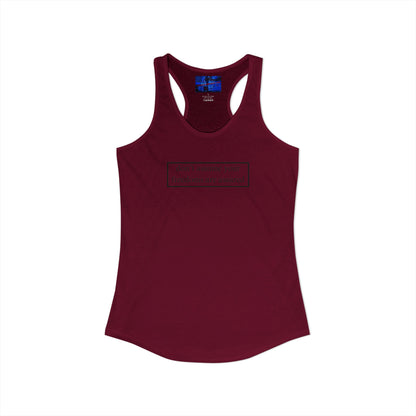 don't assume your freedoms are assured, Black font, Women's Racerback Tank Top by cypherpunkgear.com