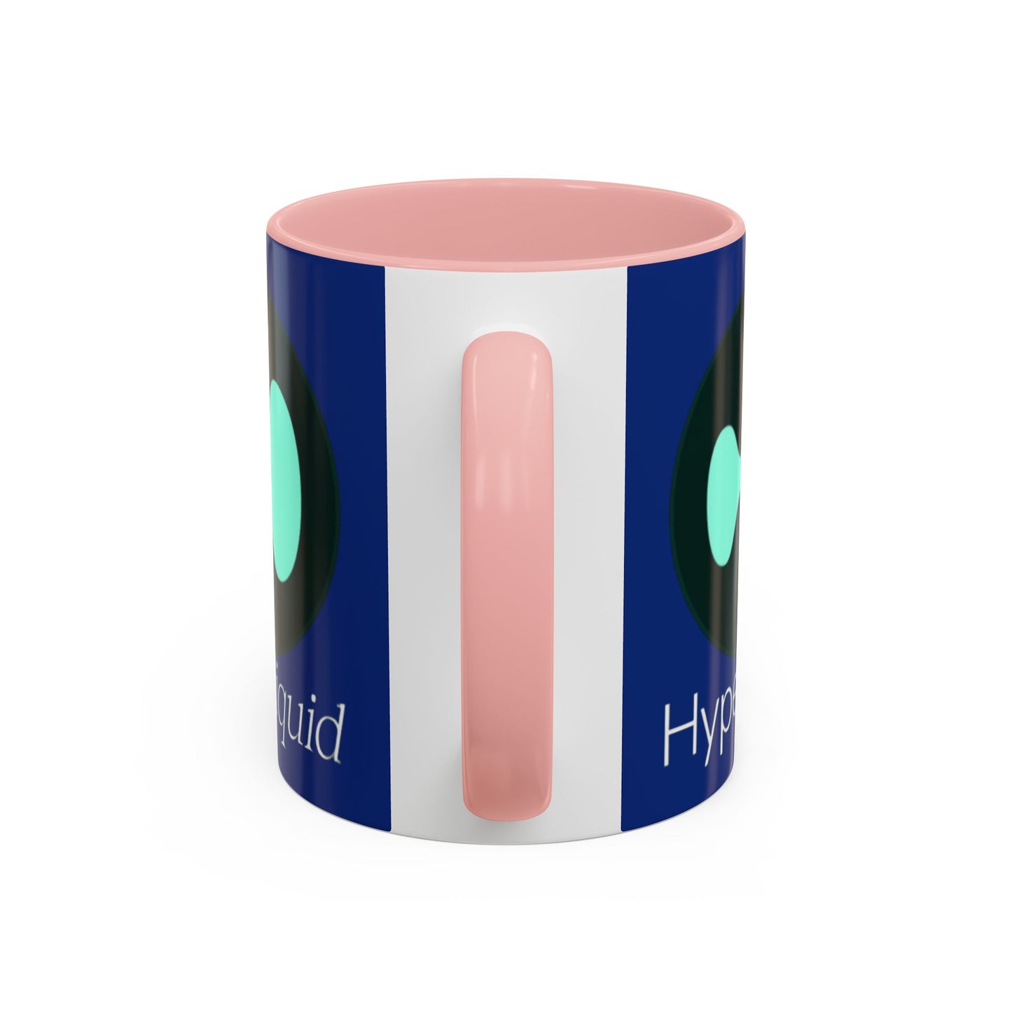 Hyperliquid White font Blue Accent Mug by cypherpunkgear.com