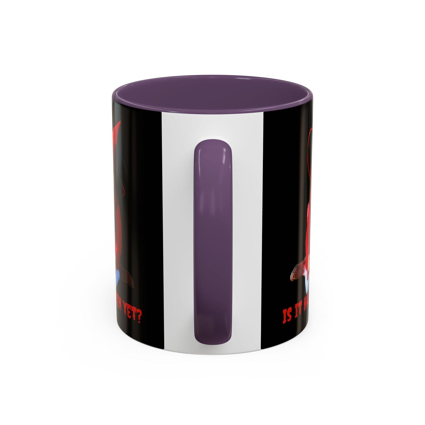 Is it Halloween yet? Black Accent Mug by CreepyCrafts.boo