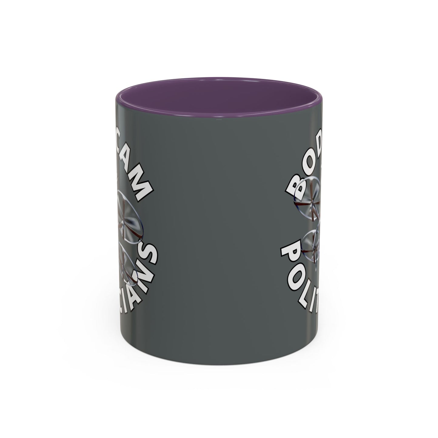 Bodycam the Politicians Drone Grey Accent Mug by cypherpunkgear.com