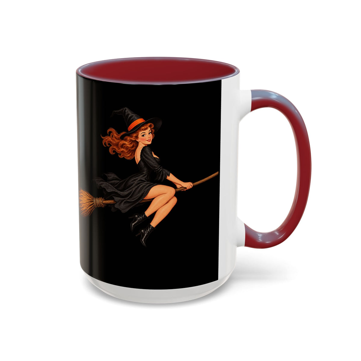 Hazel Hex Black Accent Mug by CreepyCrafts.boo