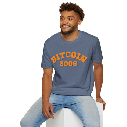 Bitcoin 2009 Dark colors Unisex T-Shirt by cypherpunkgear.com