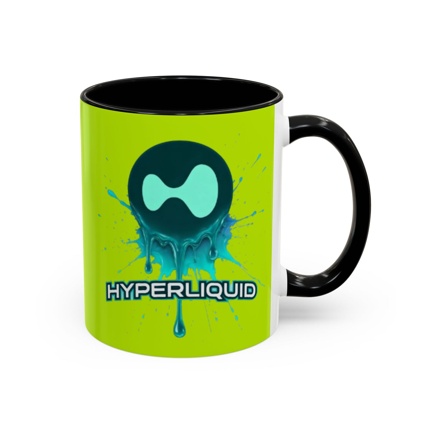 HYPE Drip Yellow Accent Mug by cypherpunkgear.com