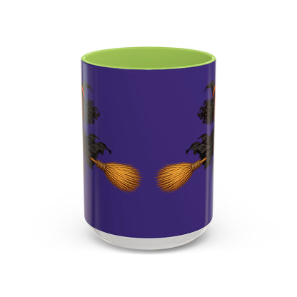 Velvet Vex Purple Accent Mug by CreepyCrafts.boo