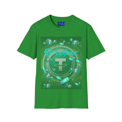 Tether Dark colors Unisex T-Shirt by cypherpunkgear.com