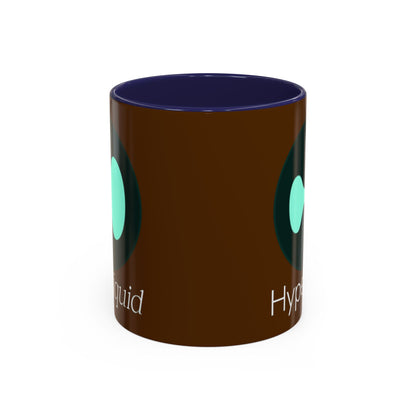 Hyperliquid White font Brown Accent Mug by cypherpunkgear.com