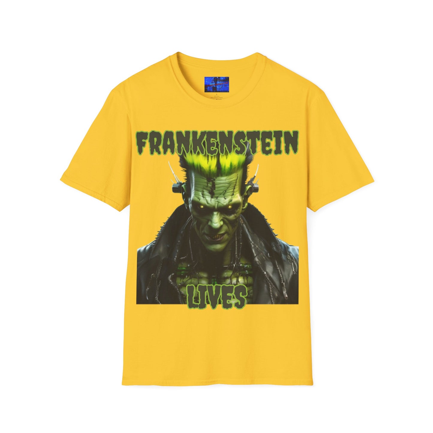 Frankenstein Lives LTcolors Unisex T-Shirt by cypherpunkgear