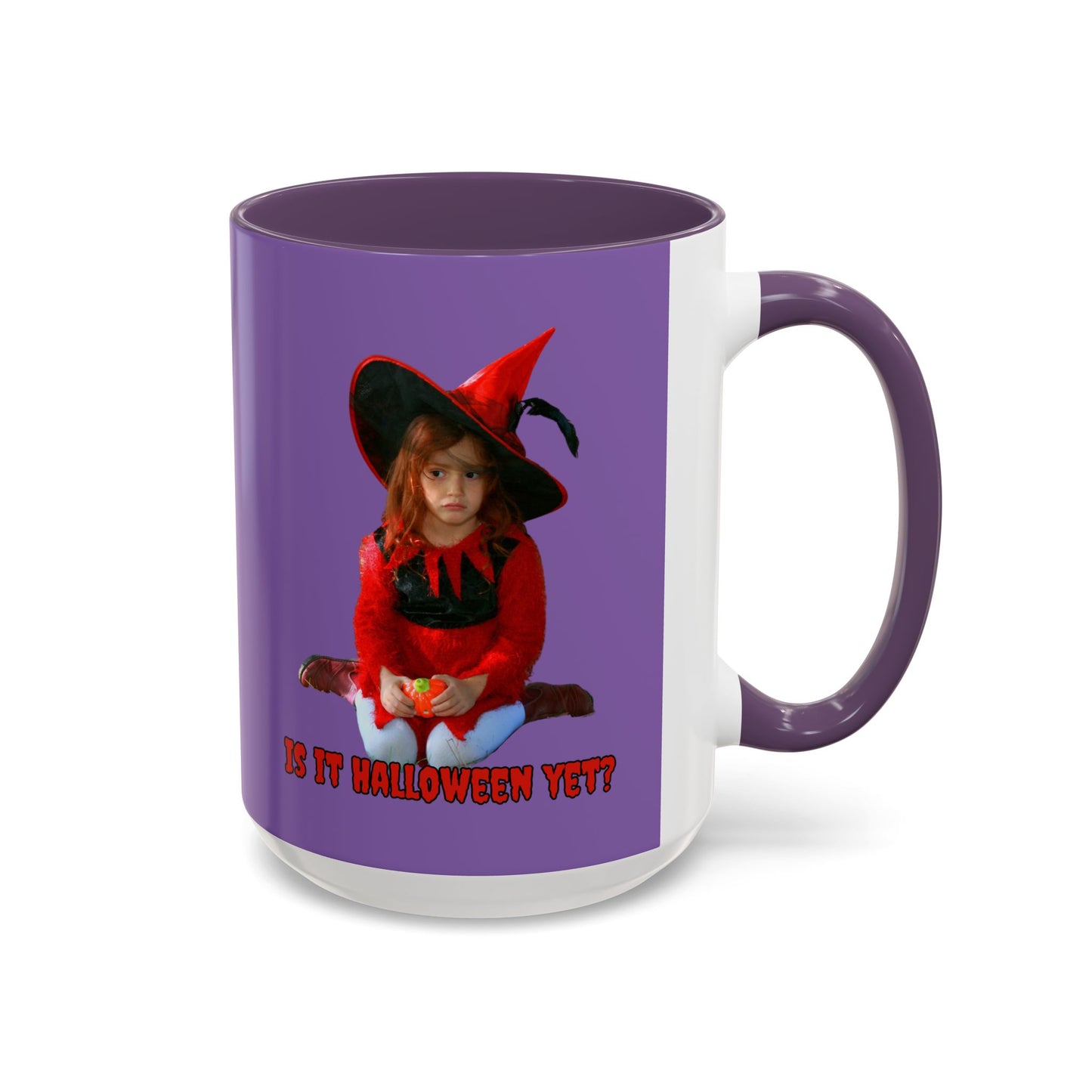Is it Halloween yet? Light Purple Accent Mug by CreepyCrafts.boo