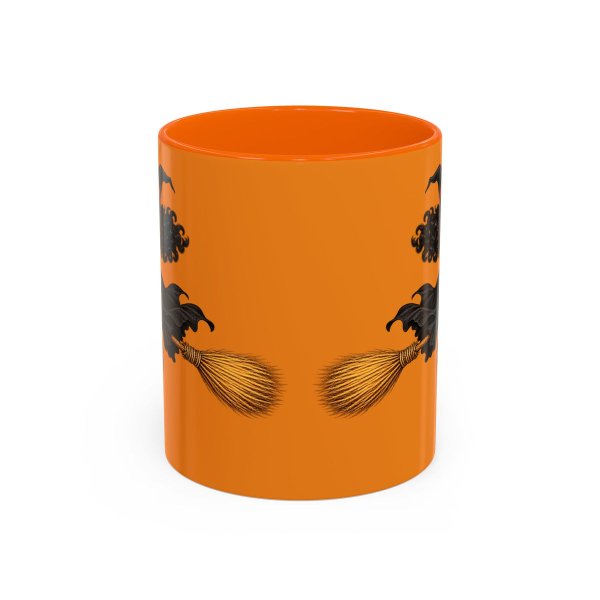 Velvet Vex Orange Accent Mug by CreepyCrafts.boo