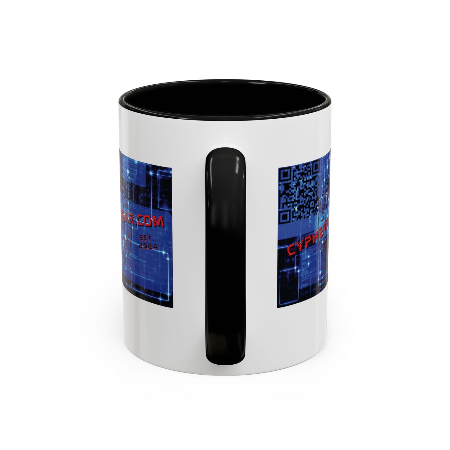 Cypherpunkgear.com logo Accent Mug by cypherpunkgear.com