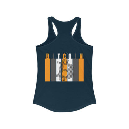 Bitcoin de 2 caras: ¡Libertad gracias a cypherpunkgear! Camiseta sin mangas ideal con espalda cruzada para mujer