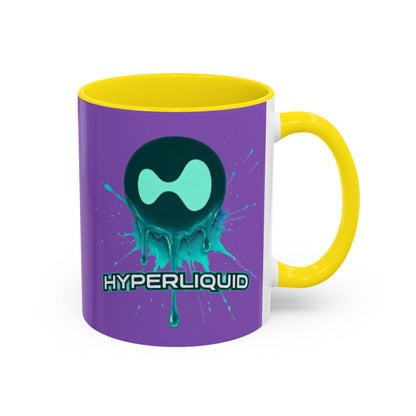 HYPE Drip Light Purple Accent Mug by cypherpunkgear.com