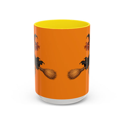 Hazel Hex Orange Accent Mug by CreepyCrafts.boo